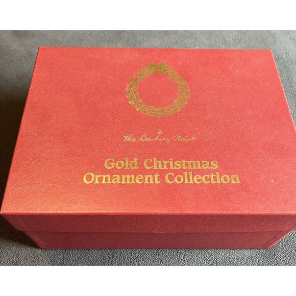 Danbury Mint Gold Ornaments Set of 12, preowned - Picture 9 of 9